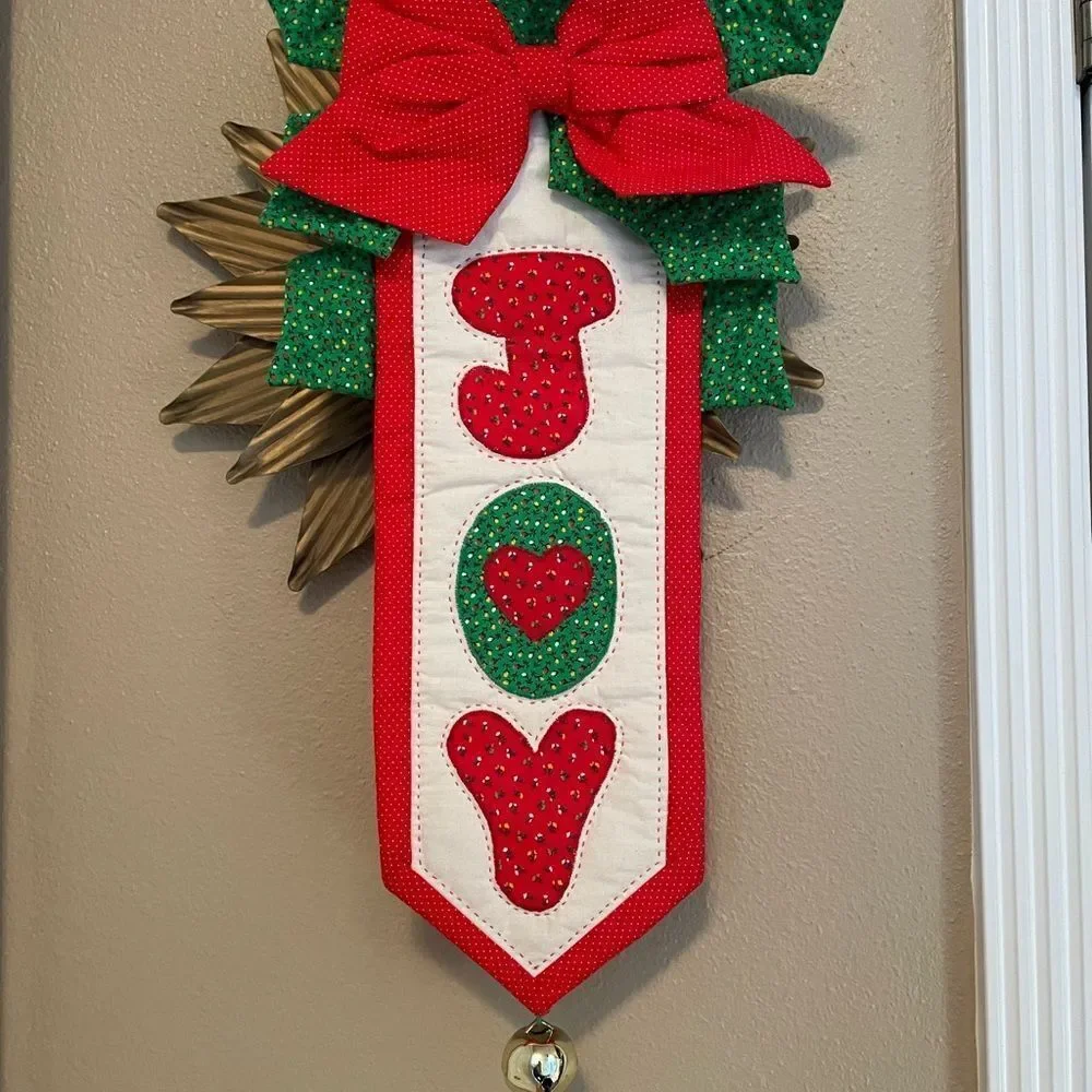 1980’s JOY Christmas Wall Hanging with Bell